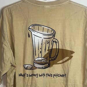 Vintage Crazy Shirts Hawaii Beer Dyed Beer Pitcher T-shirt Size XL